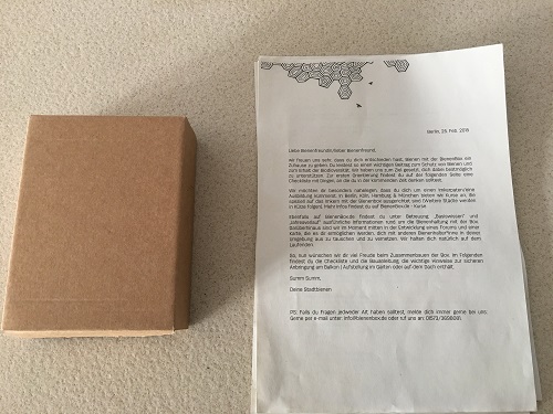 Neue Bienenbox Schrauben und Anleitung