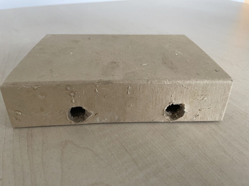 Schlüpfkasten geschlossen Wildbienen